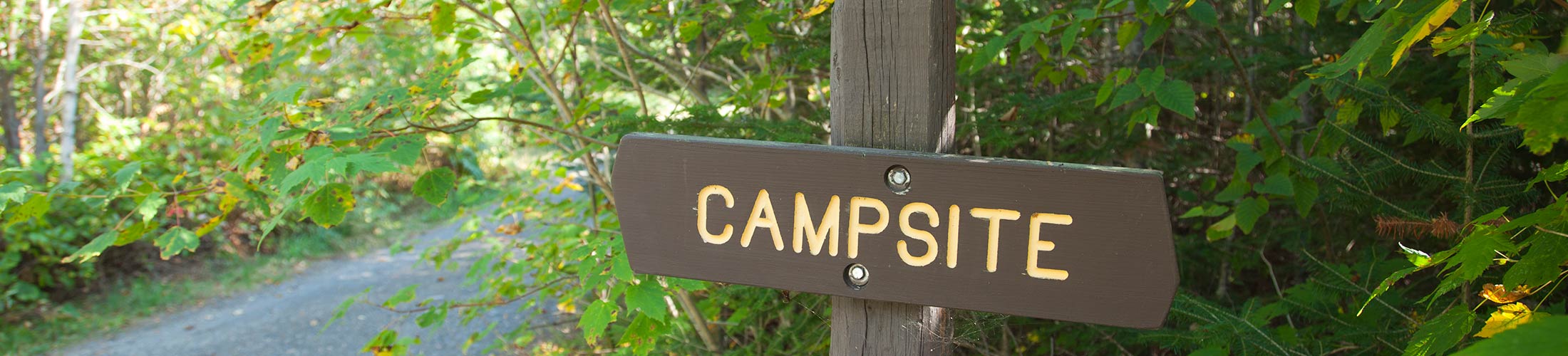 campsite sign