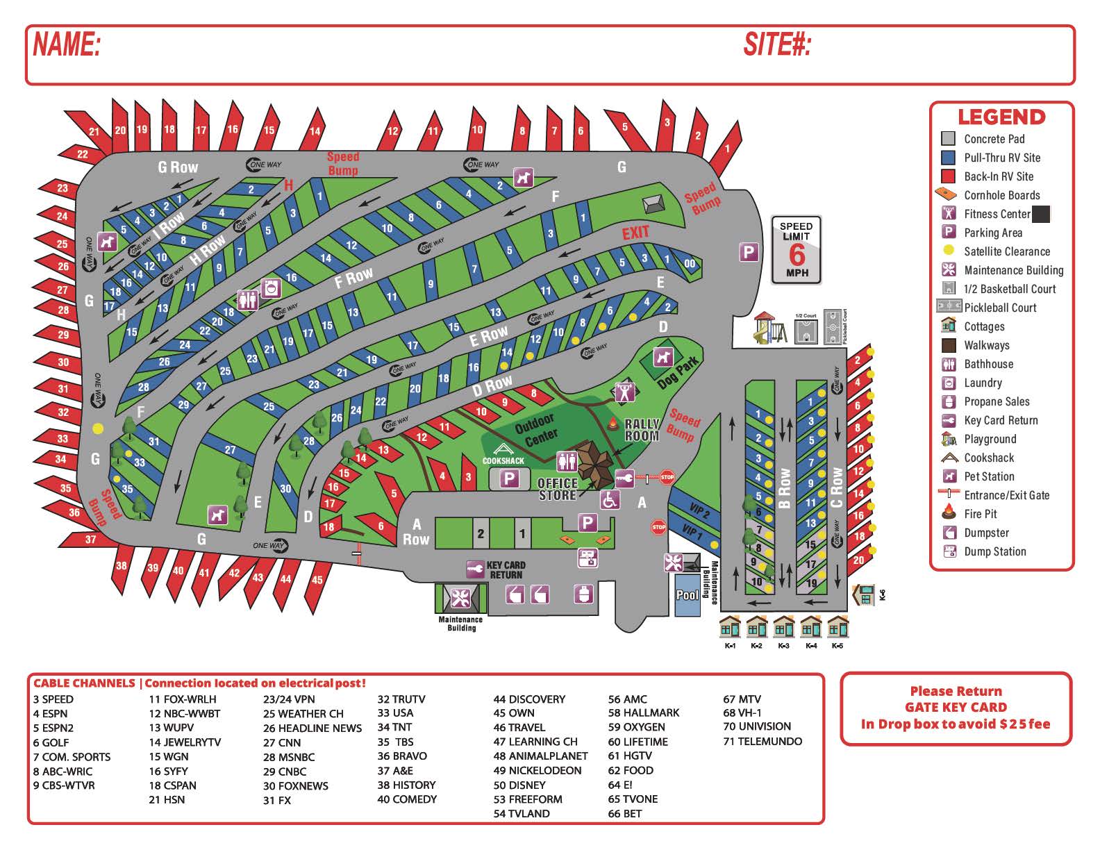 americamps resort map